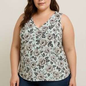Torrid Floral Sleeveless Blouse | Size 1 | NWT